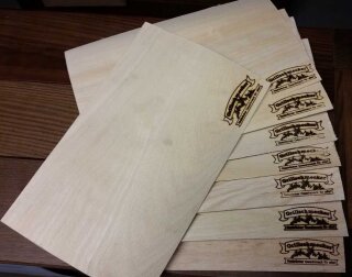 GRILLSCHMECKER Wood Wraps aus Buchenholz 30x20cm 8 Stück