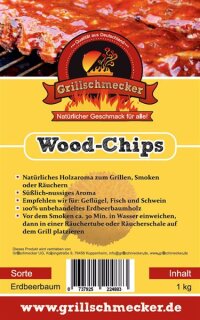 Räucher Chips von Grillschmecker 1kg Erdbeerbaum