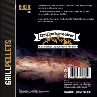 GRILLSCHMECKER Grillpellets reine Buche 10kg