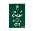 BIG GREEN EGG Texttafel gr&uuml;n - Keep calm an EGG on
