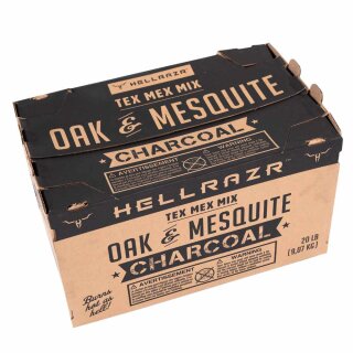 HELLRAZR Oak and Mesquite Lump Charcoal