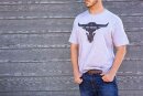 PITBOSS Bull T-Shirt - Grey Heather - Mens M