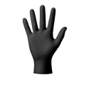 MERCATOR GoGrip Schwarz Größe S, Einmalhandschuhe, puderfreie Einweghandschuhe