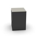 BRABURA Küchenmodul mit schwarzen Edelstahl Griffe CT 60 Schubladen