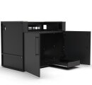 BRABURA Küchenmodul mit schwarzen Edelstahl Griffe KC 120 für Plancha L Class 40
