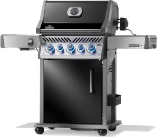 NAPOLEON  Rogue PRO-S 425 mit Gussrosten, Schwarz, inkl. Drehspieß