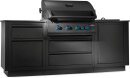 NAPOLEON  Oasis Compact 106, Mattschwarz, mit BIG32-1 und Einbau SIZZLE ZONE™