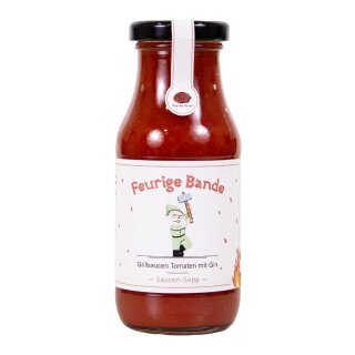 GOURMET BERNER Feurige Bande Grillsauce Tomate mit Gin 200ml