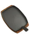 BSTRD Gusseiserne Grillpfanne mit Halter Large