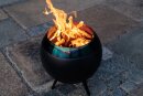 HÖFATS MOON 45 Feuerkorb mit niedrigem Fuß all black
