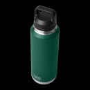 YETI Rambler Bottle Chug  36 oz (1065 ml) Black Forest Green