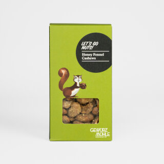GEWÜRZMÜHLE Lets go Nuts! Honey Fennel Cashews 140 g